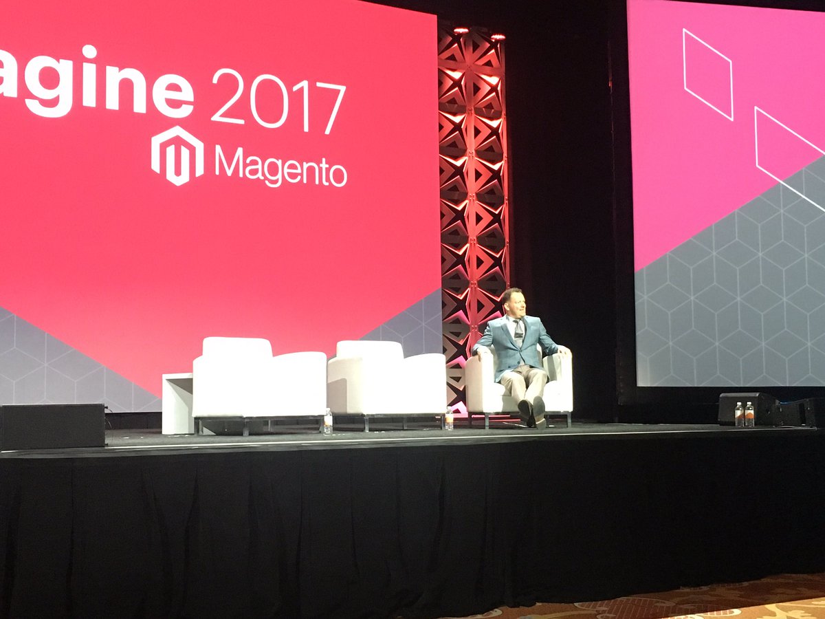 AmandaF_Batista: Good morning #Magentoimagine @JC_Climbs kicks things off (sans beard!) https://t.co/07VYA71TzH