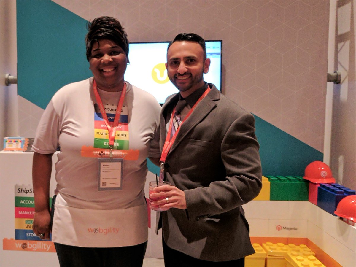 webgility: Hanging with partner Vishal from @atmosol at #MagentoImagine Thanks for stopping by Booth 206! #Unify https://t.co/3Muv241q9y