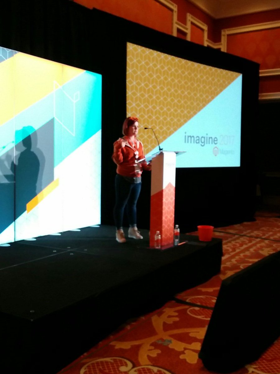 aleron75: DevExchange is about to start here at #MagentoImagine! Join us if you can, cool topics on the tables! https://t.co/YZrOip29c6