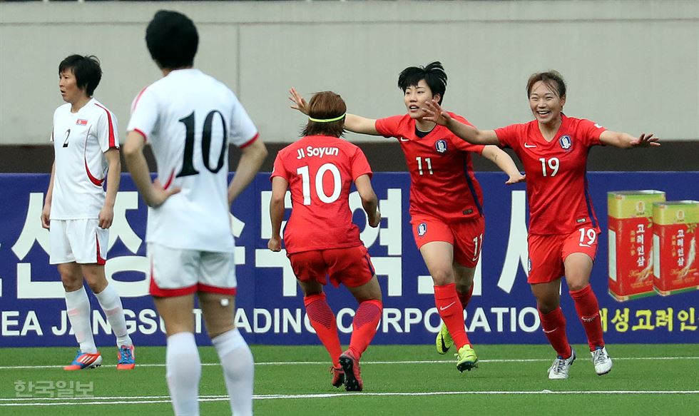 여자축구 여자는 남북 북한은 여자가 남자는 세계가 han_hj071829