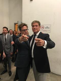 James Gunn and yours truly saying better watch this movie!! https://t.co/X1ylxNJB70