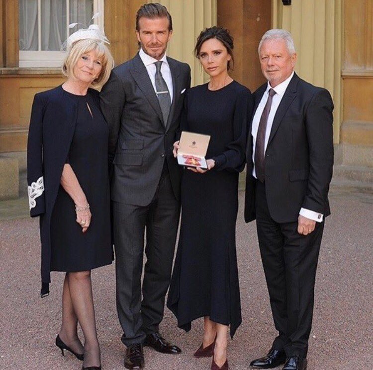 I love u David X Thank you for always supporting and encouraging me to follow my dreams. #OBE #BuckinghamPalace X VB https://t.co/2B0NPqvS3m