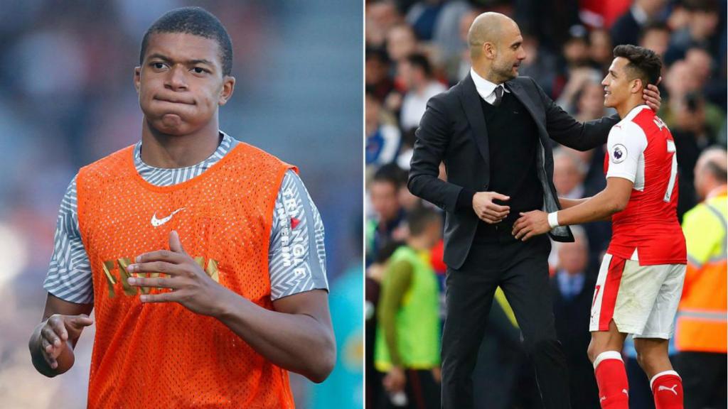 Image result for Manchester City move for Mbappe, Sanchez