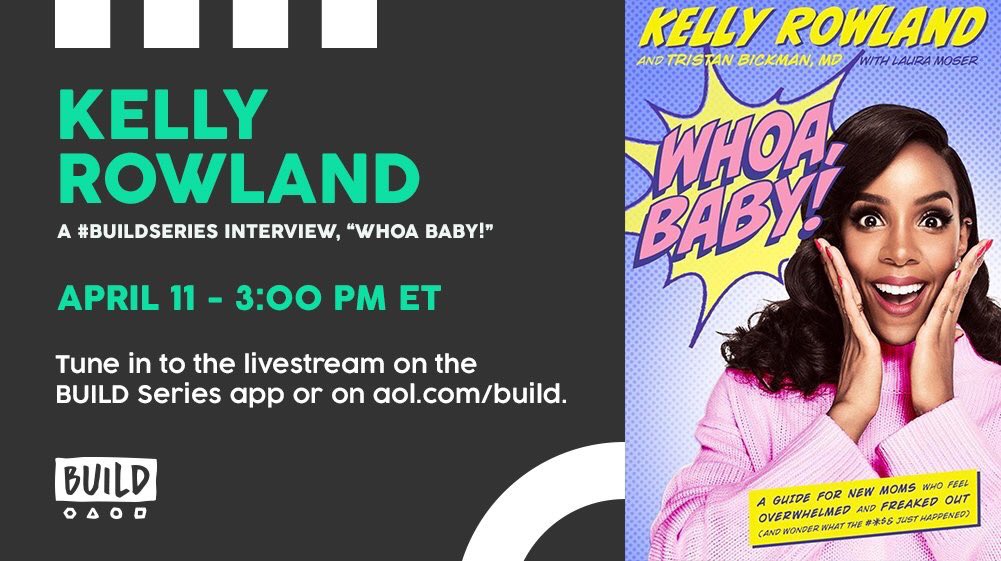 Catch me LIVE! on @BUILDseriesNYC discussing my new book #WhoaBaby and more! Watch here: https://t.co/fVgdoKJL9c https://t.co/WiaL8wVh4T