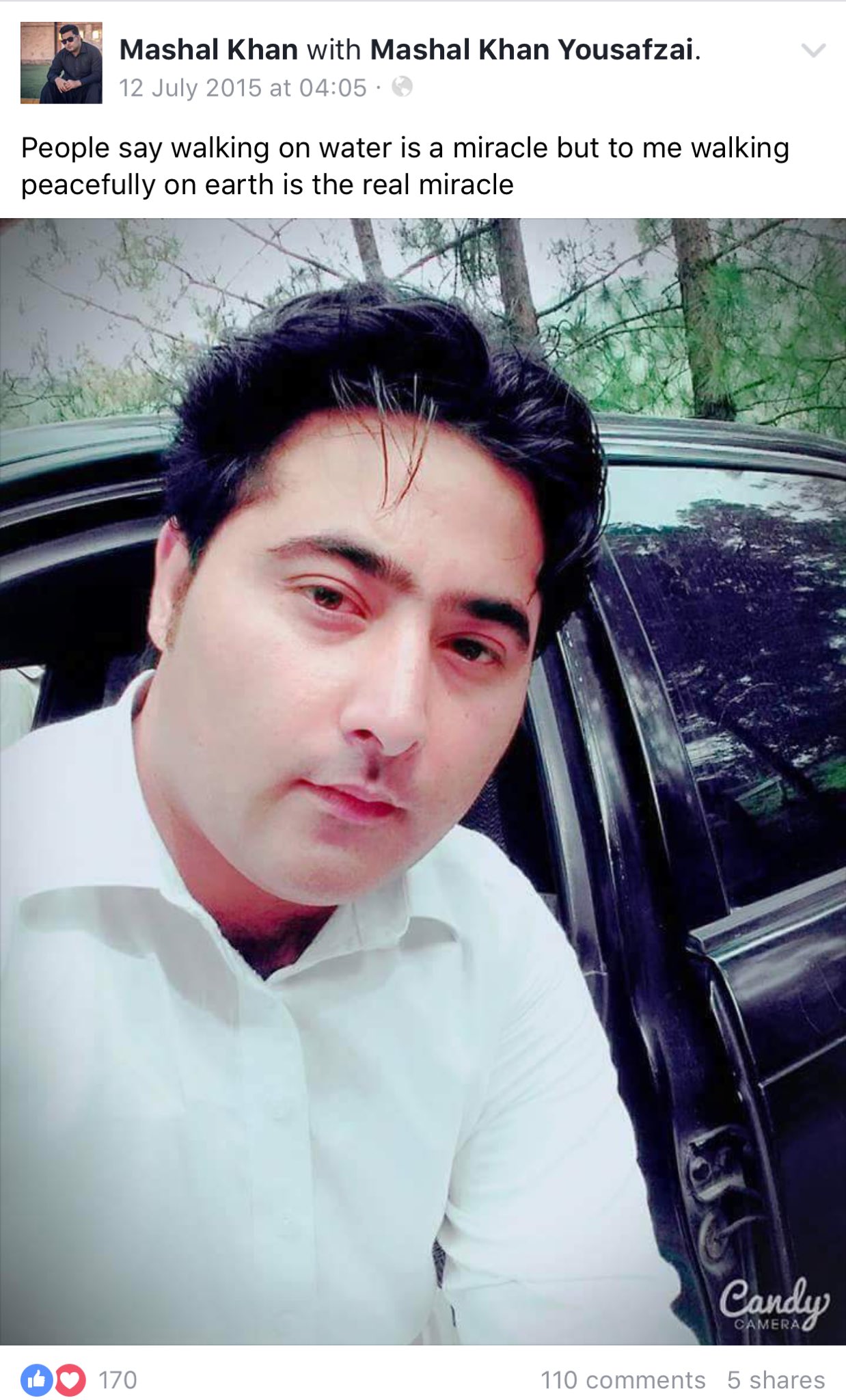 He knew he wasn't made for our times!! #MashalKhan #Mardan #hate @PTIofficial please condemn this! https://t.co/rxchquru3X