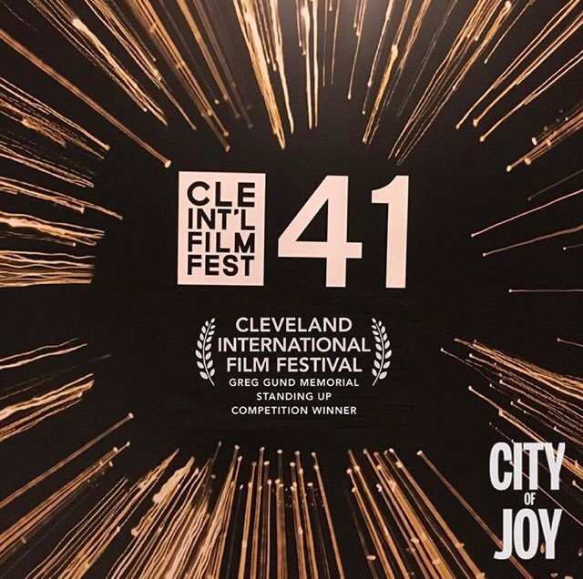 .@cityofjoyfilm congratulations on winning Cleveland Film Festival award! #OneBillionRising https://t.co/qS5qwkbT5H