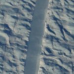 NASA just snapped the first photos of a new crack in one of Greenland's largest glaciers NASA just snapped the first photos of a new crack in one of Greenland's largest glaciers
