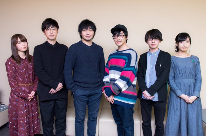 メインキャスト中村悠一さん、寺島拓篤さん、井上雄貴さん、櫻井孝宏さん、小松未可子さん、佐倉綾音さんの1話アフレコ後のお写 メインキャスト中村悠一さん、寺島拓篤さん、井上雄貴さん、櫻井孝宏さん、小松未可子さん、佐倉綾音さんの1話アフレコ後のお写