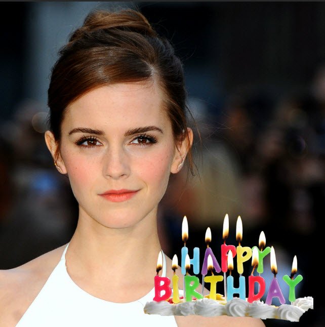 Emma Watson's Birthday Celebration HappyBday.to