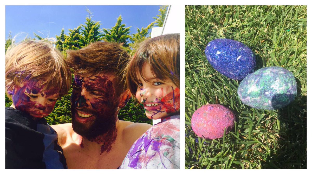 Pintando huevos de Pascua! Felices Pascuas!! / Painting Easter eggs! Happy Easter!! Shak https://t.co/7iEIQZ4u4U