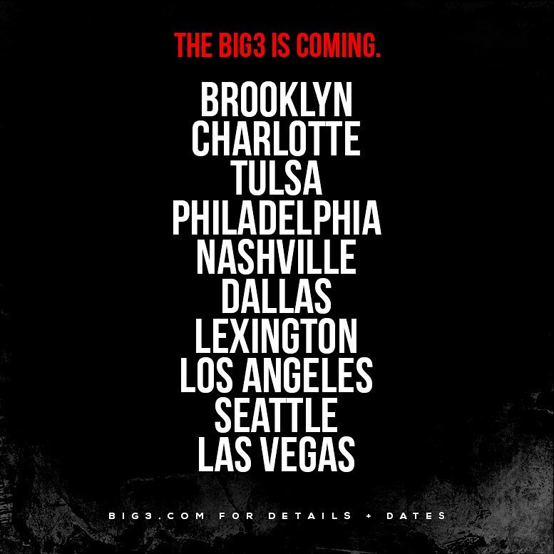 RT @thebig3: BREAKING: Full BIG3 season schedule and coach pairings now available at: https://t.co/mXV43U7JCI https://t.co/6EveE1Lc8p