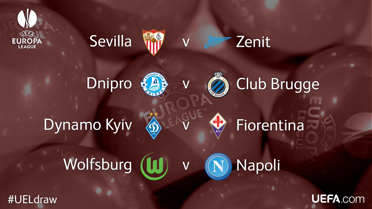 UEL last eight draws [via @EuropaLeague]