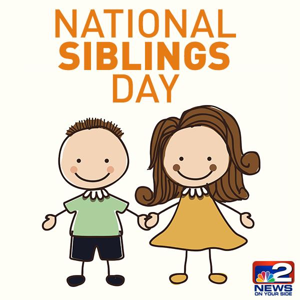 Today is national siblings day! give them a big hug today!