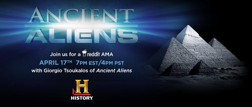 Have an @AncientAliens question for @Tsoukalos? Join the @reddit_AMA tonight at 7pm EST/4pm PST! #AncientAliens http://t.co/3wfd61jVB7