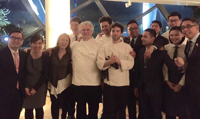 A great experience to have work with a Two Michelin-Star Chef Giovanni d' Amato and his team. http://t.co/jtVBATEIJ6 Michelin from twitter @PollenSingapore