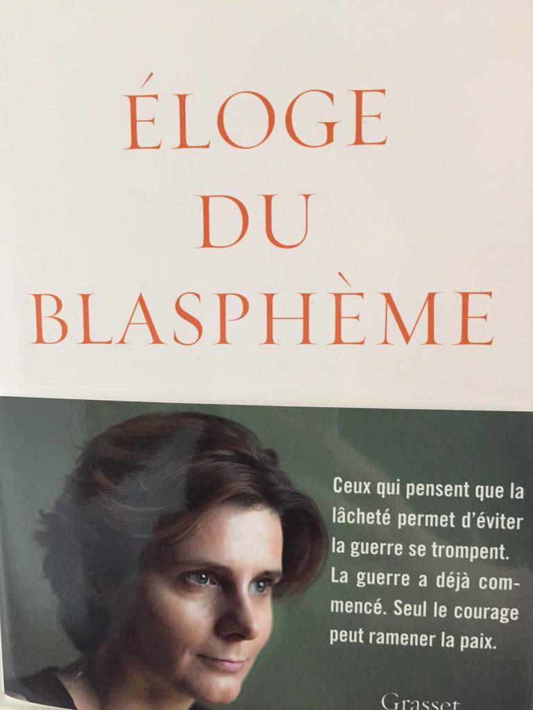 Après 5 jours en librairies, "Éloge du blasphème" est en rupture de stock. On réimprime. Merci aux premiers lecteurs. http://t.co/V56Yfr2s8X