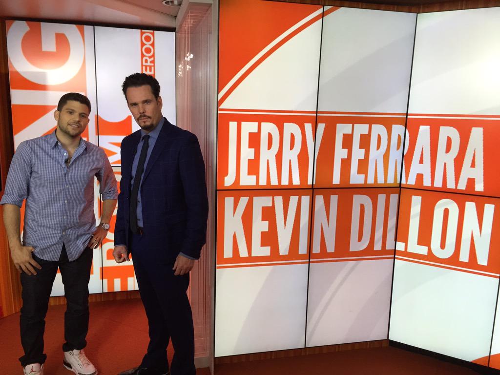 RT @TODAYshow: #Entourage in the #OrangeRoom! Coming up, @jerrycferrara & #KevinDillon http://t.co/qS4p3sfNVY