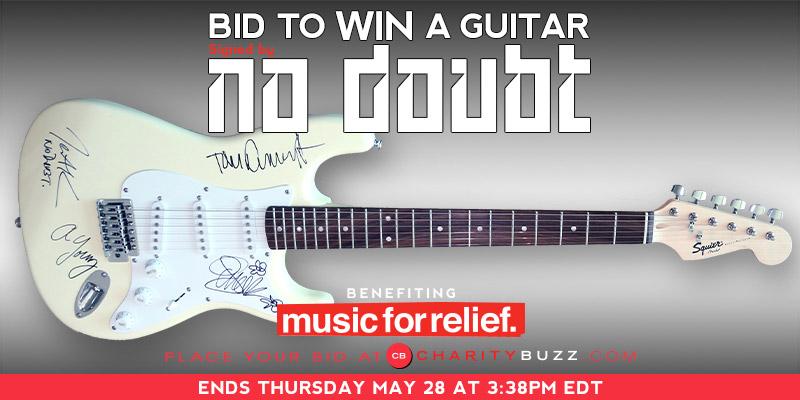 Less than 48 hours left to bid on this guitar that we signed to benefit @MusicForRelief -> http://t.co/YObJepGrZI http://t.co/V2eHlrkPcR