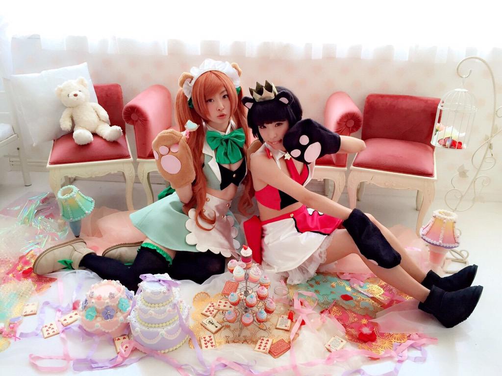 先日まりちゃんと一緒にユリ熊嵐のコスプレ撮影をしてきたよー!!銀子るる🐻🐻がうがう!衣装がんばてつくったよー!カメラマン 先日まりちゃんと一緒にユリ熊嵐のコスプレ撮影をしてきたよー!!銀子るる🐻🐻がうがう!衣装がんばてつくったよー!カメラマン