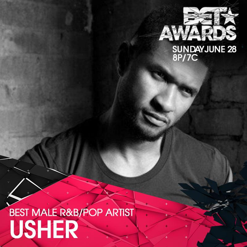RT @BETAwards: R&B Crooner @Usher has earned a well-deserved 2015 #BETAwards nomination in the Best Male R&B/Pop Artist category! http://t.…