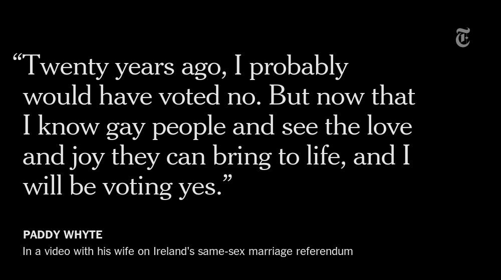 In Early Vote Count, Ireland Appears Headed Toward Legalizing Same.