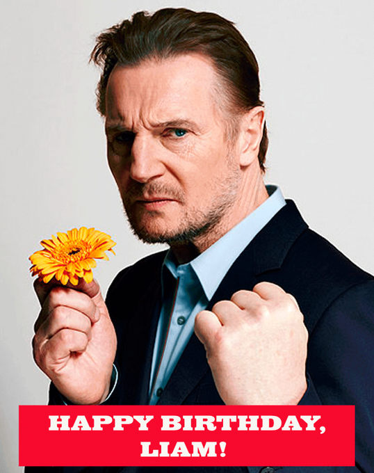 Liam Neeson’s Birthday Celebration | HappyBday.to