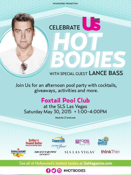 RT @usweekly: In Vegas this weekend? Join Us -- and @LanceBass! -- on Saturday for our annual Hot Bodies party at @foxtailatsls! http://t.c…