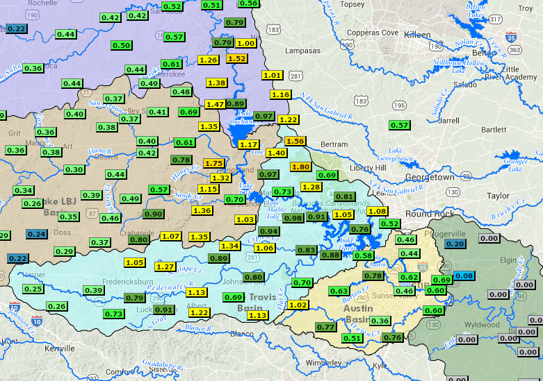 austin rainfall totals lcra austin rainfall totals lcra