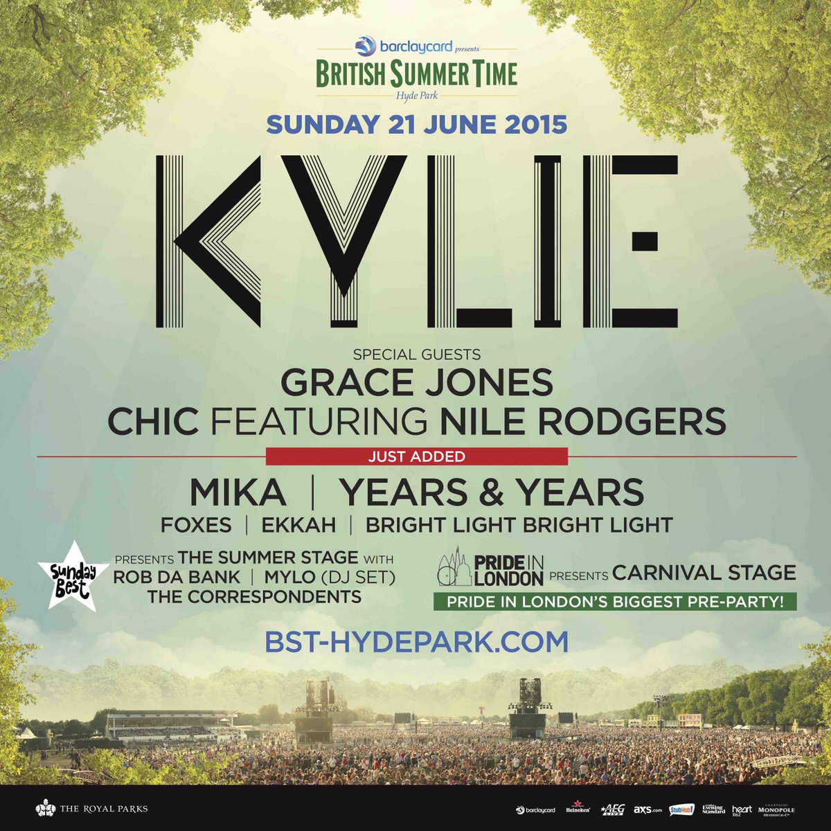 RT @LondonLGBTPride: Congratulations to @KieranWatkins, Liz and Anthony who won our competition to see @kylieminogue at @BSTHydePark! http:…
