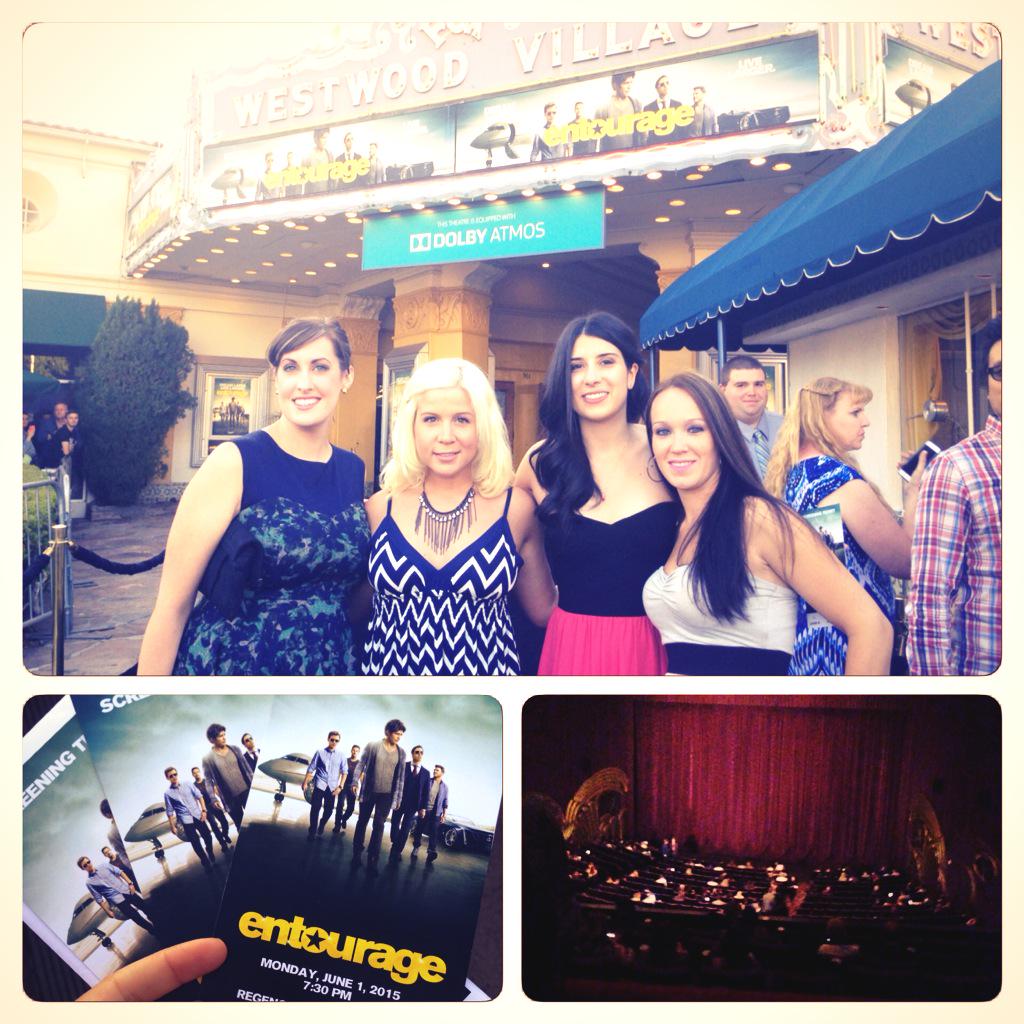 RT @SarahPSmart: @jerrycferrara @entouragemovie already saw your awesome premiere in LA! Great movie for girls night http://t.co/O7Mj8cDbTM