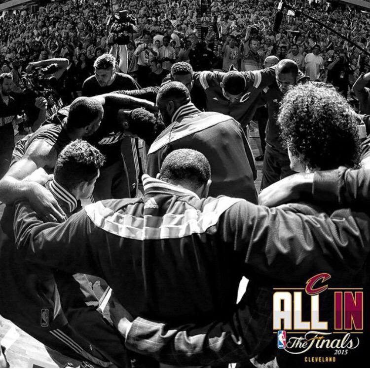 Game 1 of the finals tonight! Here we go cavs #ALLinCLE ???? http://t.co/lDVVf409xi