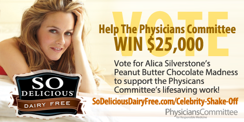 RT @PCRM: Vote for @AliciaSilv in the @So_Delicious Celeb Shakeoff & help us win $25,000! http://t.co/xq7aGWLmYx http://t.co/O6IFZmwOzF