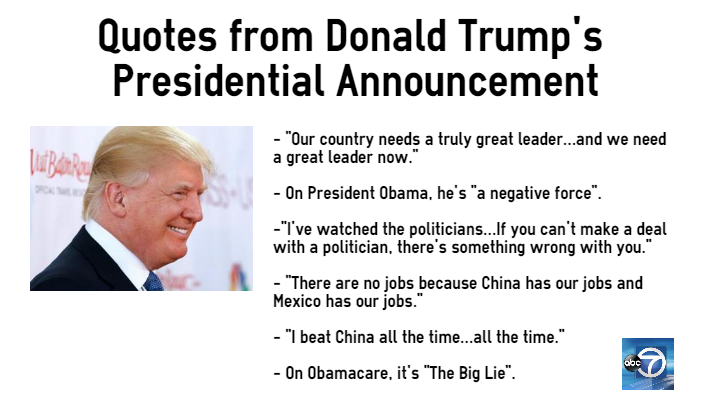 Icymi: here are quotes from donald trump's presidential ... Icymi: here are quotes from donald trump's presidential ...