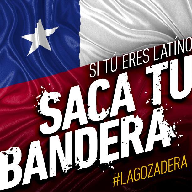 Si tu eres Chileno, ven, saca tu bandera que se formo #LaGozadera! #Chile! Let's celebrate your flag! #LaGozadera http://t.co/GlmAzwDXdE