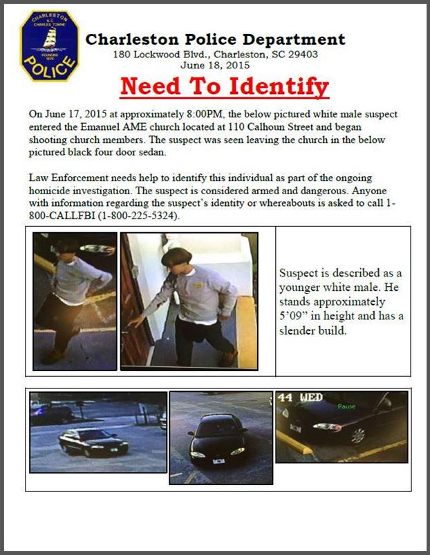 Suspect in #charleston shooting identified as 21 yr old dylann.