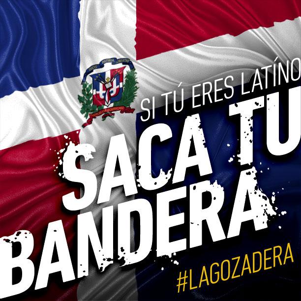 Dominicanos saca tu bandera baila a tu ritmo y se formo #LaGozadera Dance your rhythm & celebrate the Dominican flag http://t.co/jIbomKvPVr