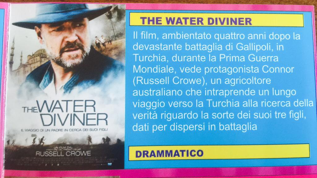 RT @Francy_2406: @WBHomeEnt @russellcrowe my video store of trust are promoting the sale and rental of #TheWaterDiviner. Booked! http://t.c…