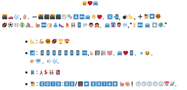 Chevy published a press release entirely in emoji http://t.co/2RJzVg6Zra http://t.co/ASIH3V3mwA /via @FortuneMagazine