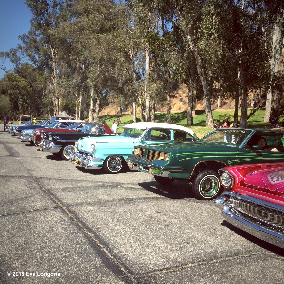 Wow amazing day today filming with over 18 Lowrider clubs! Gorgeous cars! #LatinoPride #FamilyFirst http://t.co/7FwwDEPqjJ