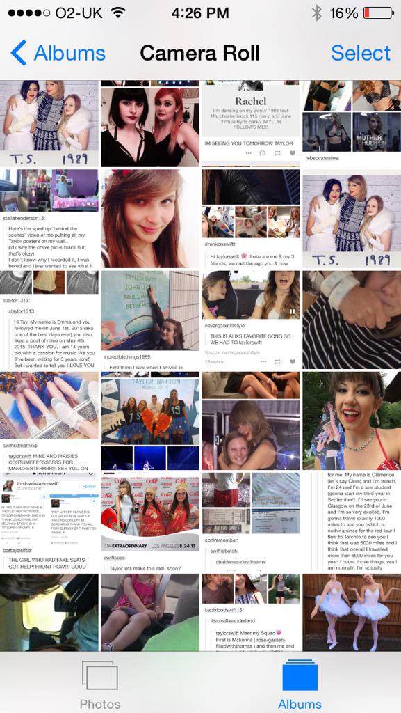 What my camera roll looks like cause I'm a LURKER. http://t.co/CqR9xYbiN5