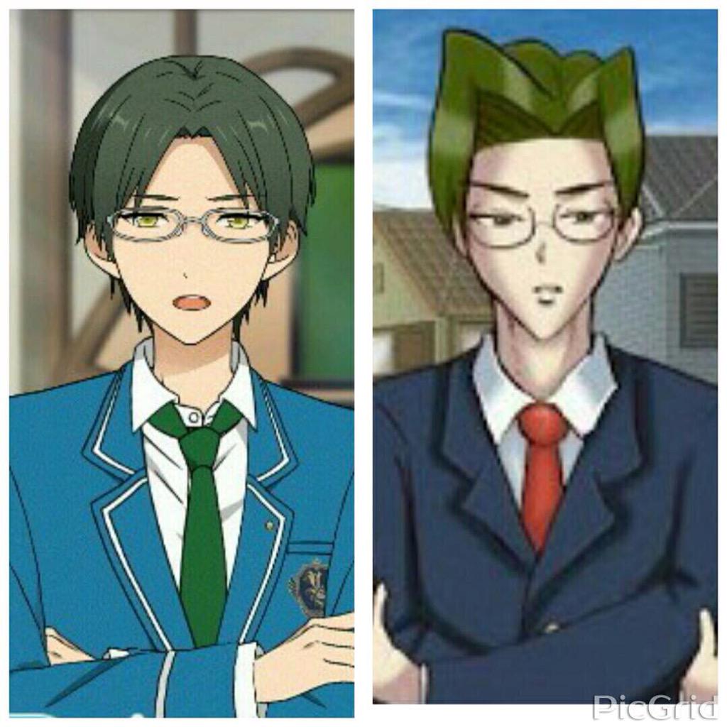 あんスタの蓮巳敬人と学園ハンサムの鏡蓮児 あんスタの蓮巳敬人と学園ハンサムの鏡蓮児
