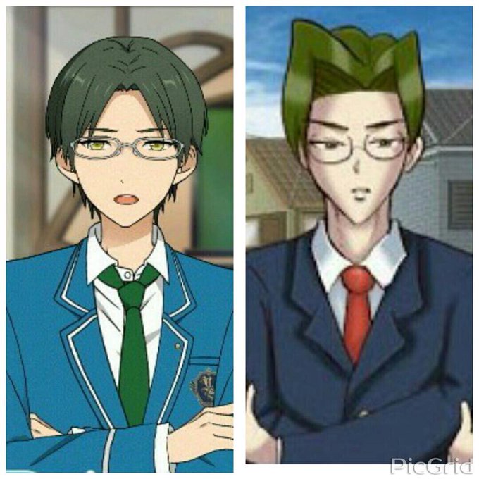 あんスタの蓮巳敬人と学園ハンサムの鏡蓮児 あんスタの蓮巳敬人と学園ハンサムの鏡蓮児