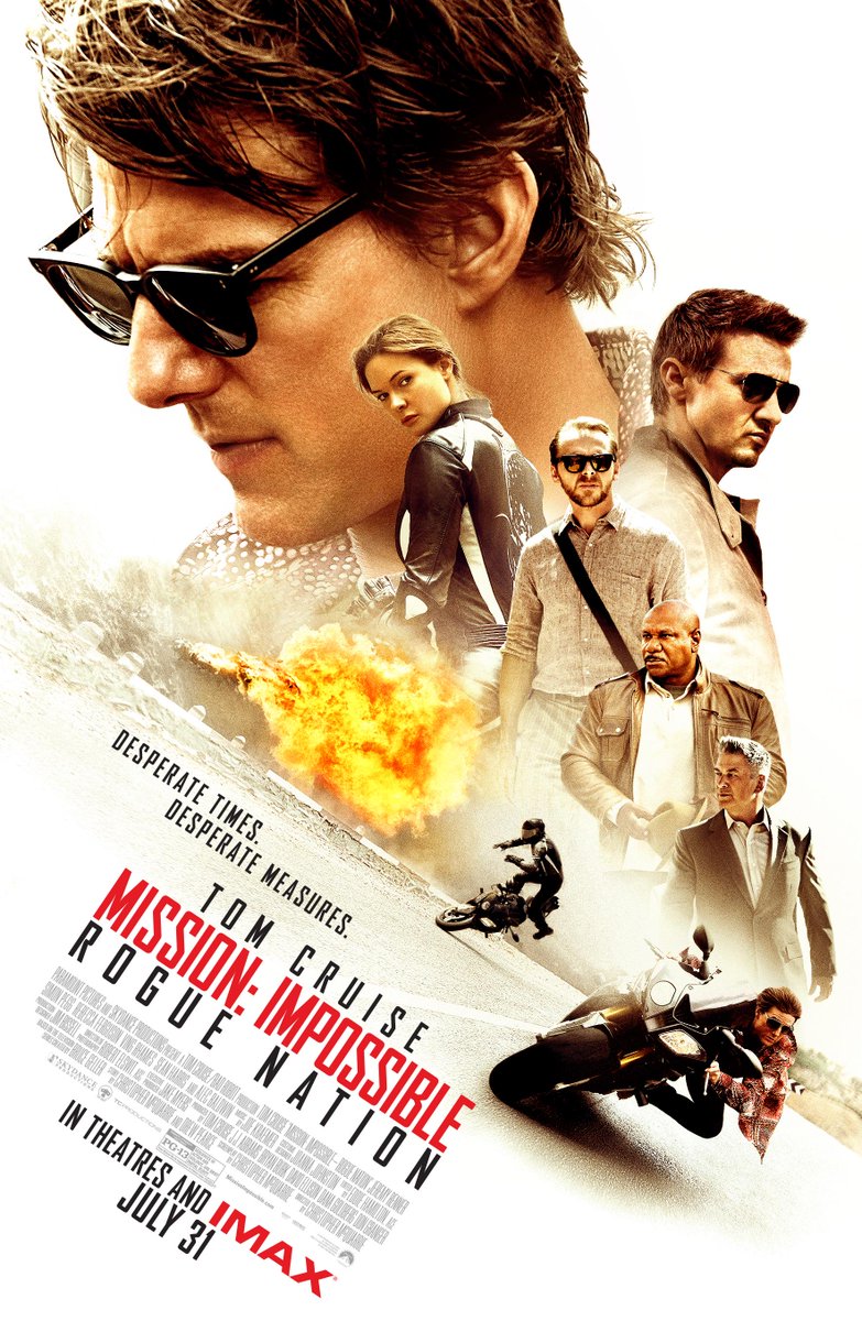 Who's ready for #MissionImpossible Rogue Nation? I can't wait for you guys to see this film. http://t.co/CLypdqJVyI