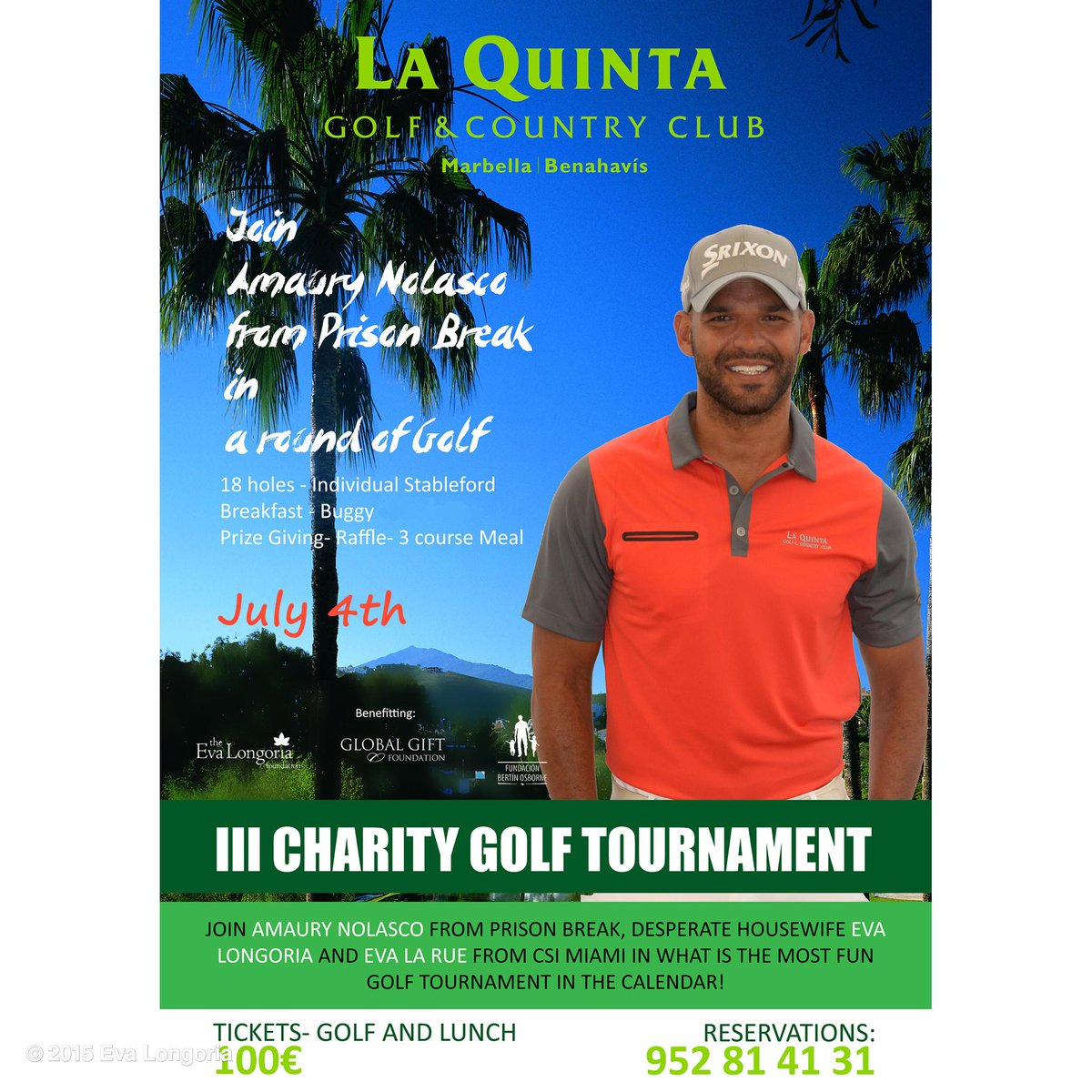 Join @amaurynolasco & I for the #GlobalGift #Charity #GolfTournament Saturday! Buy tickets at +34952814131 #GGFMRB15 http://t.co/NDIt81jsTQ