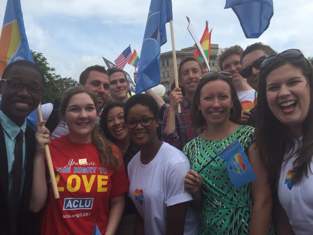 RT @ACLU: These are the faces of happy people #lovewins http://t.co/vNZ7wmjVKv