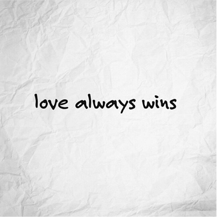 I always say this to Egy! Love ALWAYS wins!!! ❤️ #lovewins #equality http://t.co/iT5nAuEt85