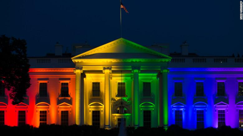 RT @cnnbrk: White House lit in rainbow colors after Supreme Court votes for same-sex marriage nationwide. http://t.co/L3QYDy0aSP http://t.c…