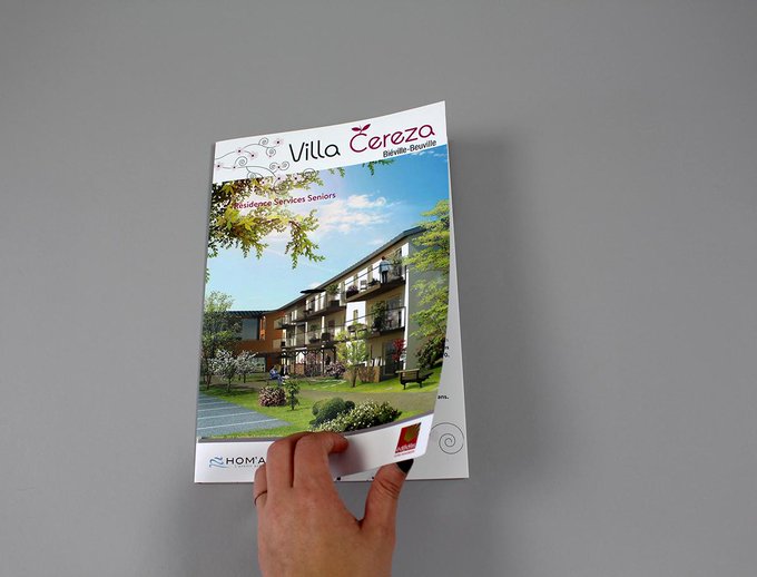 Conception d’une brochure commerciale pour la Villa Cereza, Résidence Services Seniors réalisée par #EDIFIDES http://t.co/RONUjO6akM spark from twitter @agence_spark