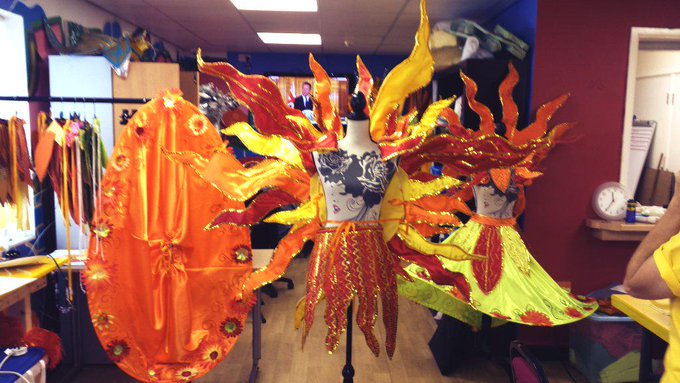 One of our new Spark, fire themed costumes for @SIRFCarnival http://t.co/0w9CIHCHoQ spark from twitter @CreativeSeed100