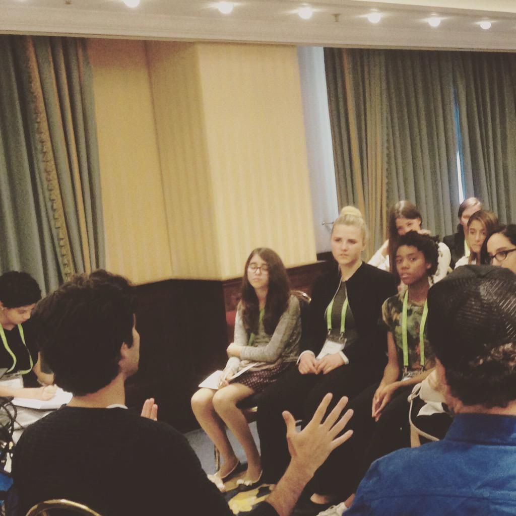 Talking storytelling and technology with future world changers from around the globe #DWEN #HeforShe http://t.co/LZ3wIYf9YY
